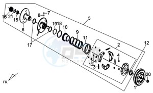 X'PRO 50 (25 KMH) (AE05W5-NL) (L4-M1) drawing CLUTCH