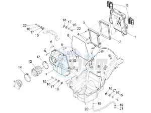 California 1400 Corazzieri 1380 drawing Air box