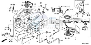 CBR600FC drawing FUEL TANK