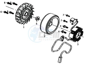 ALLO 50 25 KM/H L6 drawing MAGNETO / FLYWHEEL