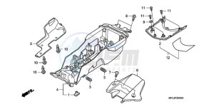 CBR1000RR9 Korea - (KO / HRC MME) drawing REAR FENDER (CBR1000RR)