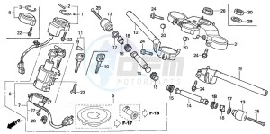 CBR1000RR drawing HANDLE PIPE/TOP BRIDGE