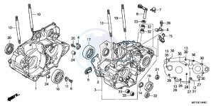 CRF450XC drawing CRANKCASE