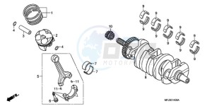 CBR600RRA F / CMF drawing CRANKSHAFT/PISTON