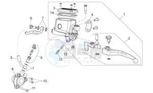 Shiver 750 drawing Clutch pump