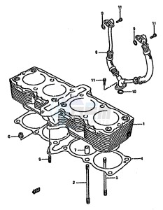 GSX750F (K-T) drawing CYLINDER