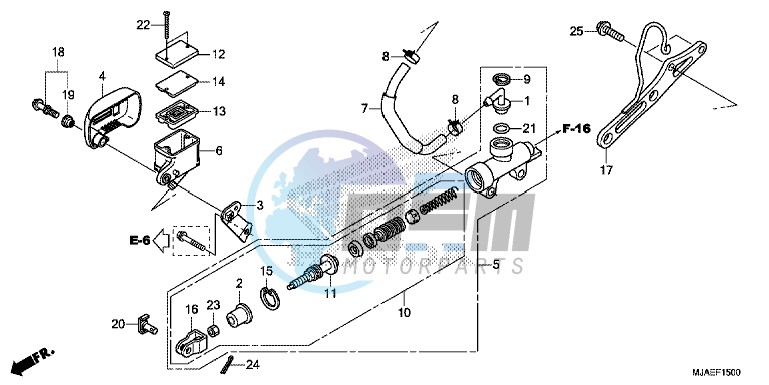 REAR BRAKE MASTER CYLINDER