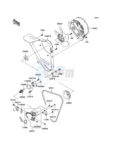 MULE 4010 TRANS 4x4 DIESEL KAF950G9F EU drawing Water Pump