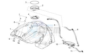 Shiver 750 drawing Fuel Tank