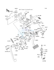 KRF 750 L [TERYX 750 FI 4X4 LE SPORT MONSTER ENERGY] (L9F-L9FA) L9FA drawing BRAKE PEDAL_THROTTLE LEVER