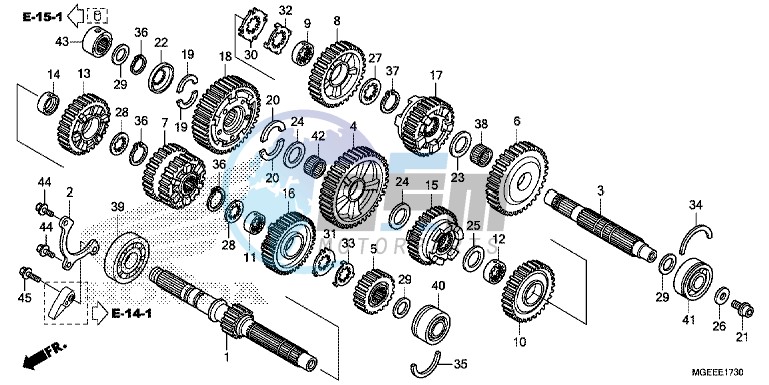 30 TRANSMISSION (VFR1200F)