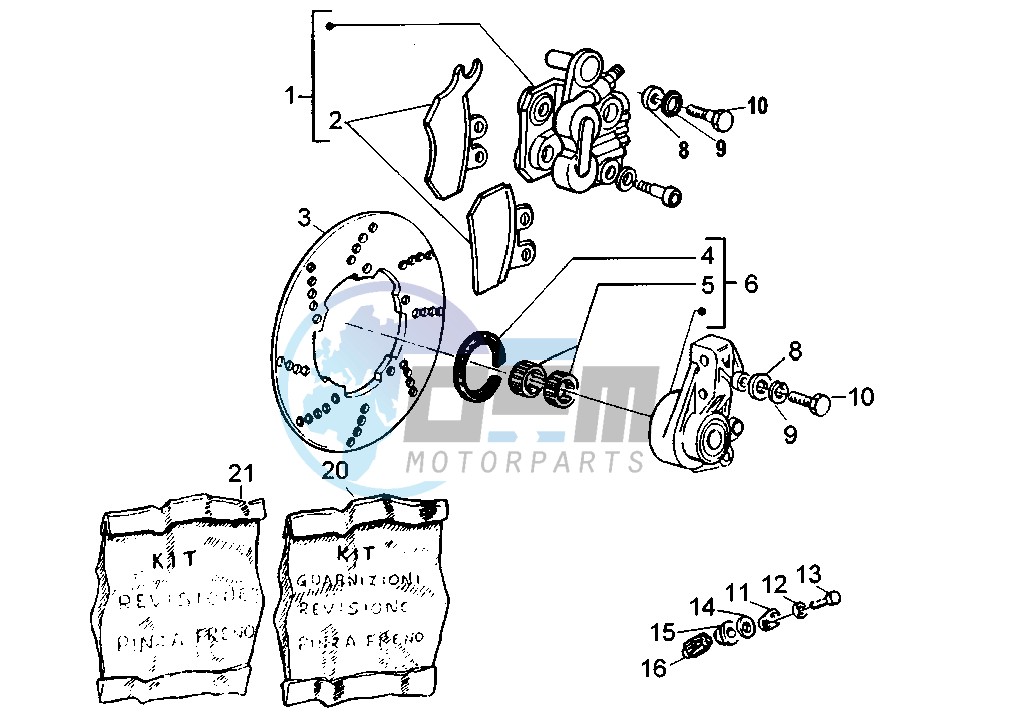 Front brake caliper