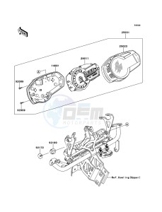 Z1000SX ZX1000GBF FR GB XX (EU ME A(FRICA) drawing Meter(s)