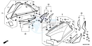 VFR1200FB drawing TANK COVER