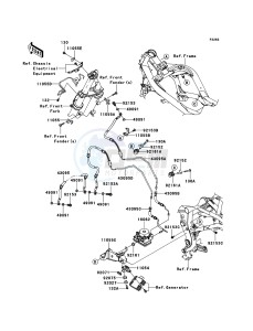 ER-6f ABS EX650D9F GB XX (EU ME A(FRICA) drawing Brake Piping