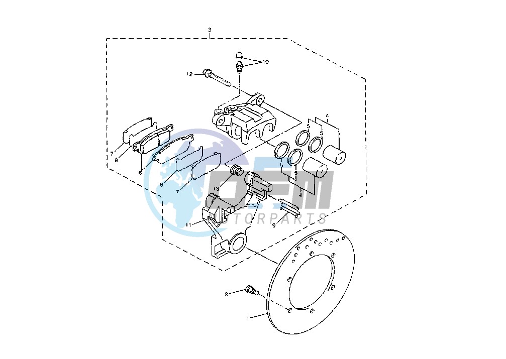 REAR BRAKE CALIPER