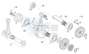 RS 125 E2 - E3 drawing Crankshaft - Balance shaft