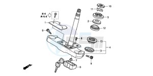 VT750C2 VT750C2 drawing STEERING STEM