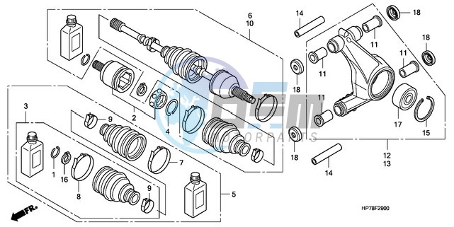 REAR KNUCKLE/REAR DRIVESH AFT