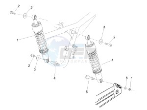 V7 II Stornello ABS 750 (APAC) drawing Rear shock absorber