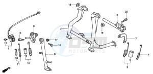 VFR750F drawing STAND (VFR750FR/FS/FT/FV)