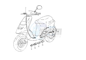 Typhoon 50 drawing Throttle Transmission