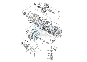 XV DX VIRAGO 535 drawing CLUTCH