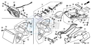 CBR1000RAA France - (F / ABS CMF HRC) drawing TAILLIGHT (CBR1000RRA/RAA )