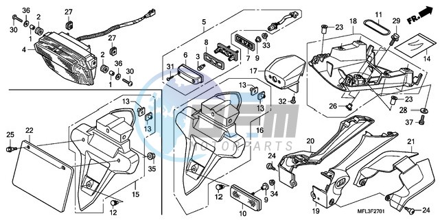 TAILLIGHT (CBR1000RRA/RAA )