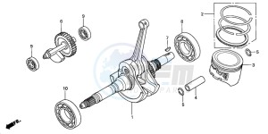 TRX350TM RANCHER drawing CRANKSHAFT/PISTON