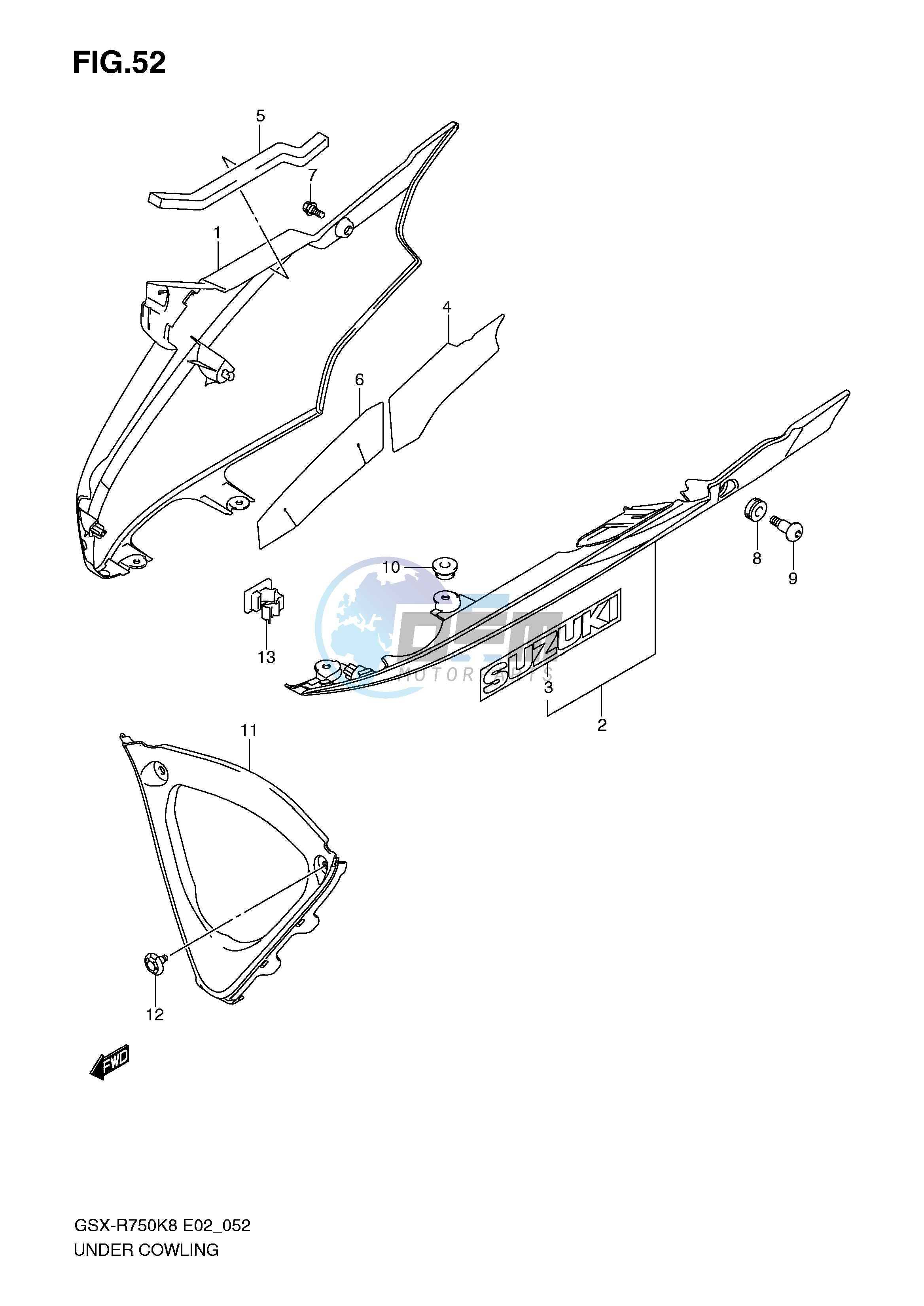 UNDER COWLING (MODEL K8)