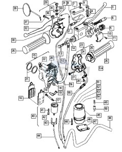 REVIVAL_25-45kmh_K1-K5 50 K1-K5 drawing Handlebar