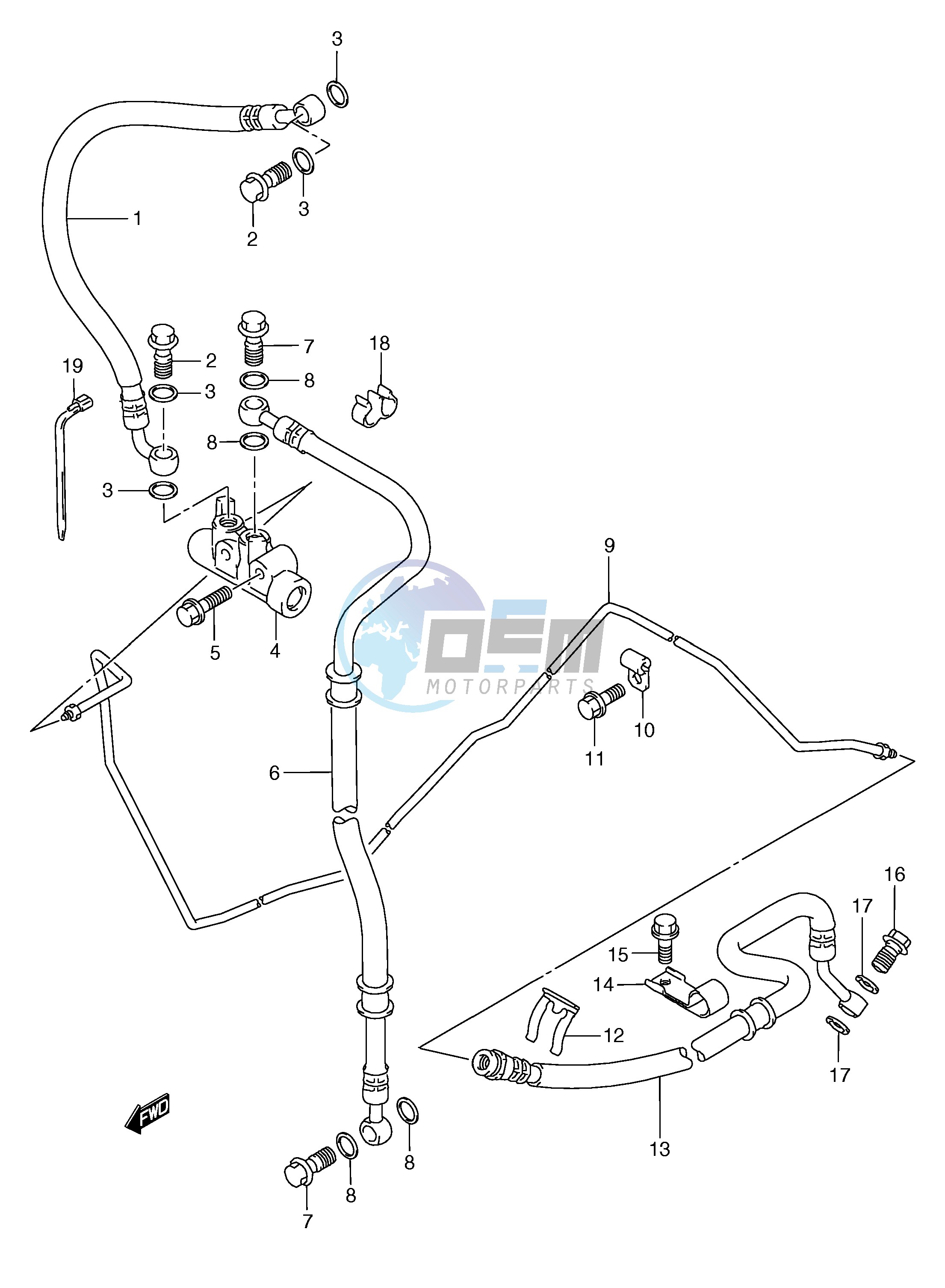 REAR BRAKE HOSE