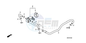 CB600FAA F / ABS CMF 25K drawing AIR INJECTION CONTROL VALVE