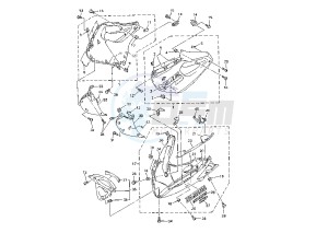 YZF R THUNDER ACE 1000 drawing COWLING 2 MY98-00