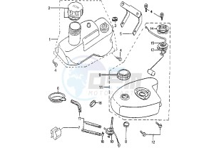 ZENITH LN/LS - 50 cc drawing FUEL TANK