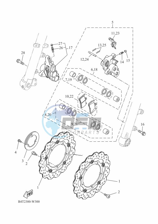 FRONT BRAKE CALIPER