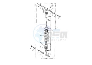 WR 400-426 F 400 drawing REAR SHOCK ABSORBER MY01