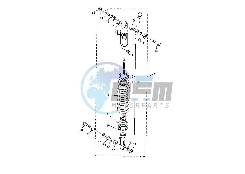 REAR SHOCK ABSORBER MY01