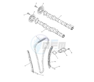 FZ8-S 800 drawing CAMSHAFT AND TIMING CHAIN