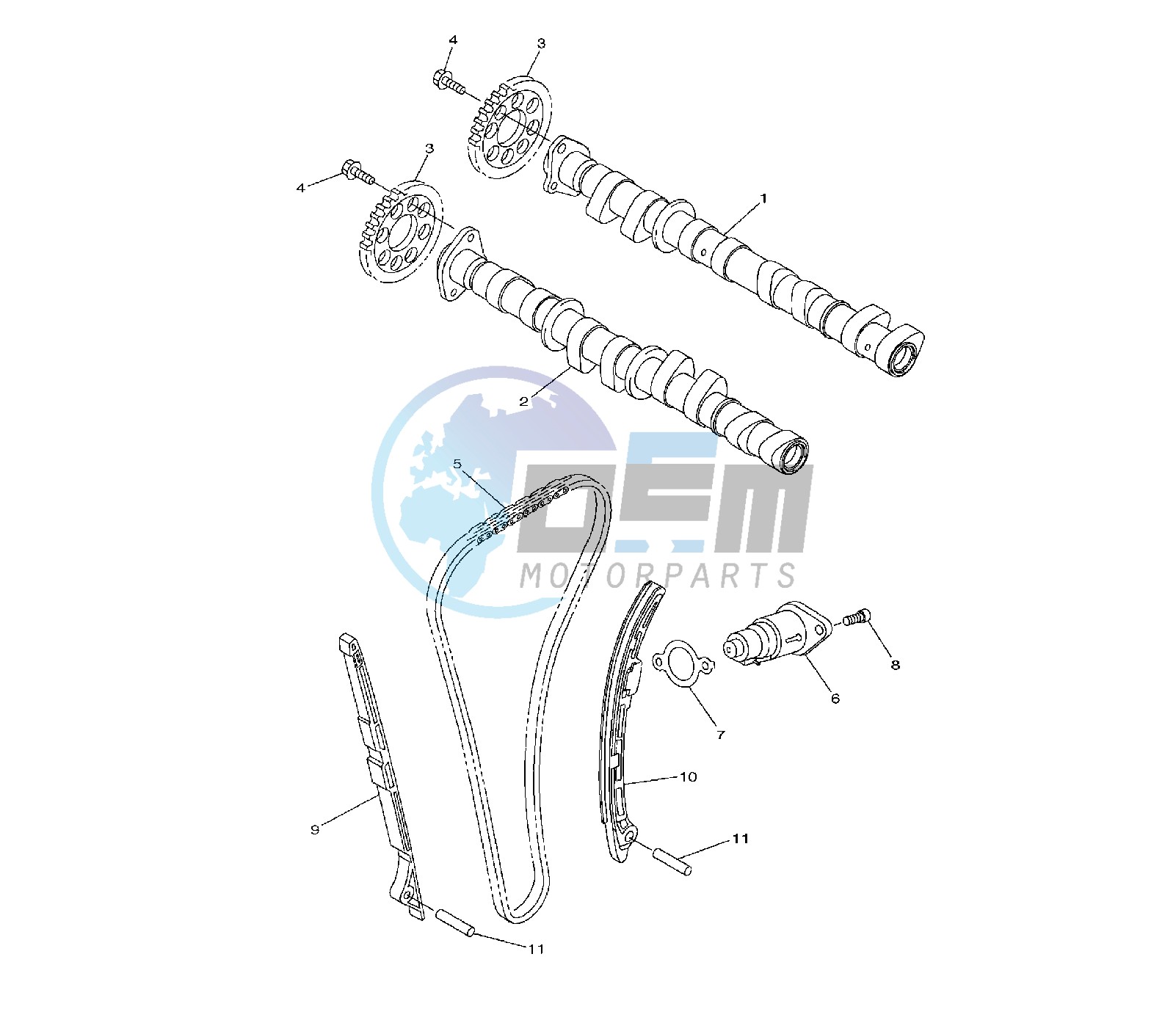 CAMSHAFT AND TIMING CHAIN