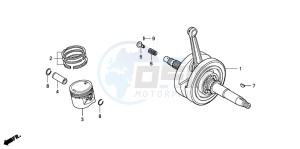 CRF100F drawing CRANKSHAFT/PISTON (CRF100F)