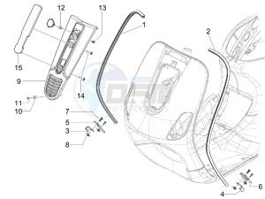 S 125 4T (Euro 3) UK drawing Front shield