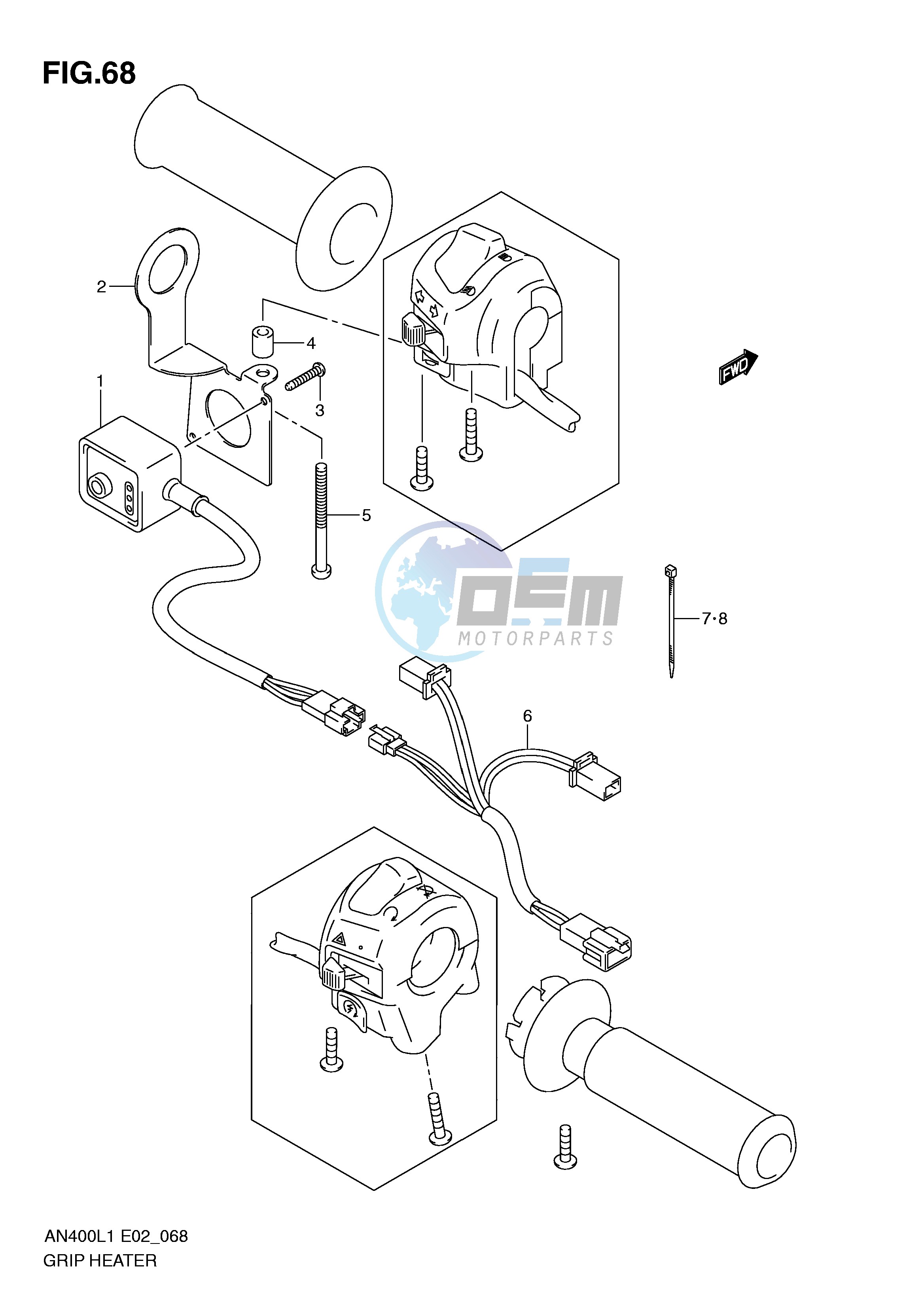 GRIP HEATER (AN400ZAL1 E2)