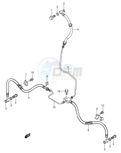 LT-F400 (P3-P28) drawing FRONT BRAKE HOSE