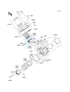 KVF 650 E [BRUTE FORCE 650 4X4 HARDWOODS GREEN HD] (E1) E1 drawing CYLINDER_PISTON-- S- -