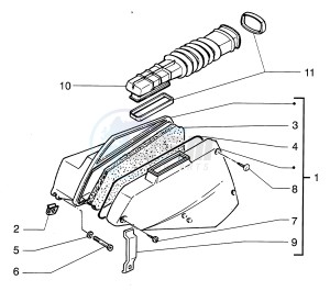 Hexagon 125 LX4 drawing Air box