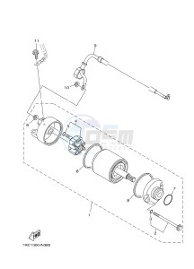 MT09A MT-09 ABS 900 (2DRR) drawing STARTING MOTOR