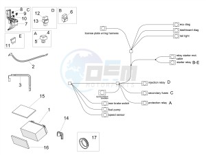 TUONO 1100 V4 RF E4 ABS (NAFTA) drawing Electrical system II