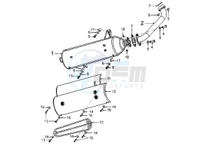 ELYSEO - 125 cc drawing EXHAUST